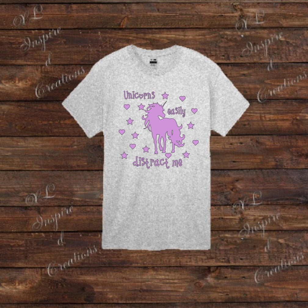 Unicorns esaily distracted me shirt